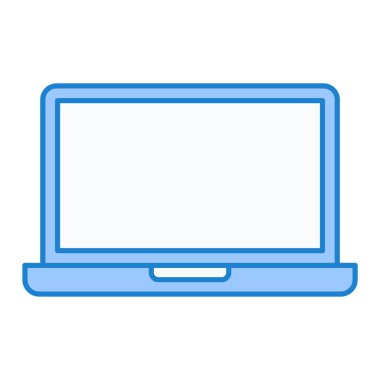 Dizüstü bilgisayar teknolojisi simge vektör çizim grafik tasarım