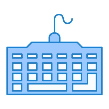 Klavye simgesi vektör illüstrasyon tasarımı