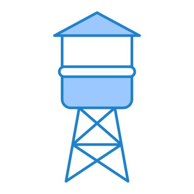 Yapı ve teknoloji simgesinin vektör illüstrasyonu