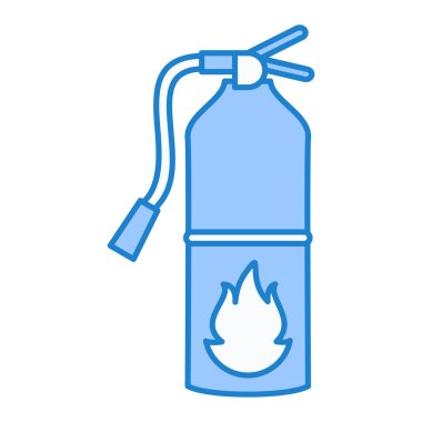 Yangın söndürme ikonu. Web için gaz sobası vektör simgelerinin özet çizimi
