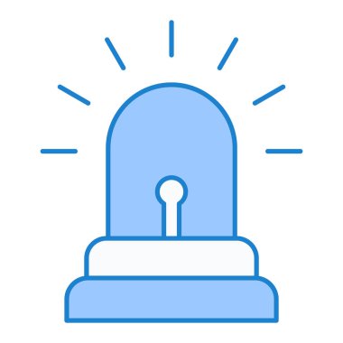 Tek uyarı simgesinin vektör illüstrasyonu