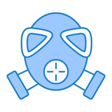 Bir maske simgesinin vektör illüstrasyonu