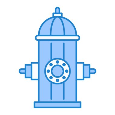 Yangın musluğu simgesi. Web için gaz söndürücü vektör simgelerinin özet çizimi