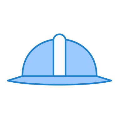 Kask simgesi vektör illüstrasyonu