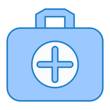 tıbbi çanta ikon vektör illüstrasyonu