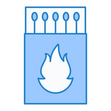 Alev ikonu vektörünü ateşle. Taslak taşınabilir soba tabelası. izole edilmiş sınır sembolü çizimi