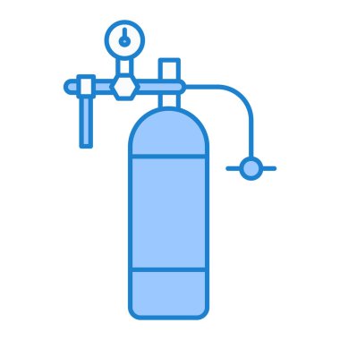 Yangın söndürme ikonu. Web için itfaiyeci kurtarma vektör simgelerinin özet çizimi
