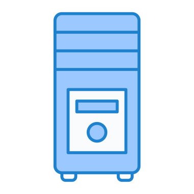 kabine vektörü ince çizgi simgesi