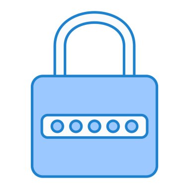 asma kilit ikon vektör çizimi