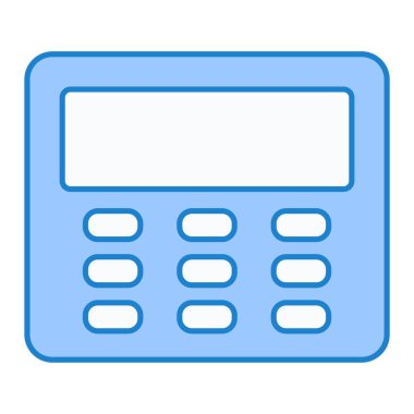 Hesap makinesi simgesi. Web için iş donanımı vektör simgelerinin basit illüstrasyonu