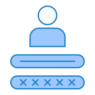 kullanıcı. Web simgesi basit illüstrasyon