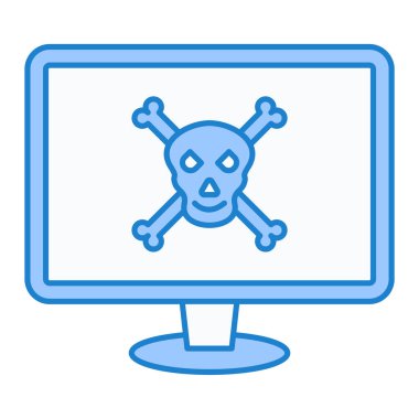 Virüs teknolojisi ikon vektör çizimi