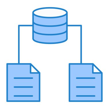 veritabanı. Web simgesi basit illüstrasyon