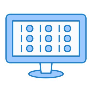 Bilgisayar. Web simgesi basit illüstrasyon