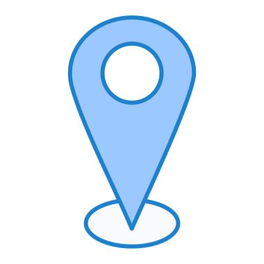 harita pin ikonu vektör illüstrasyonu