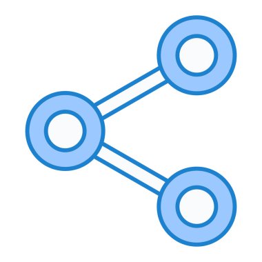 Paylaş. Web simgesi basit illüstrasyon