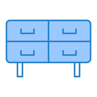 mobilya ikonu vektör illüstrasyonu