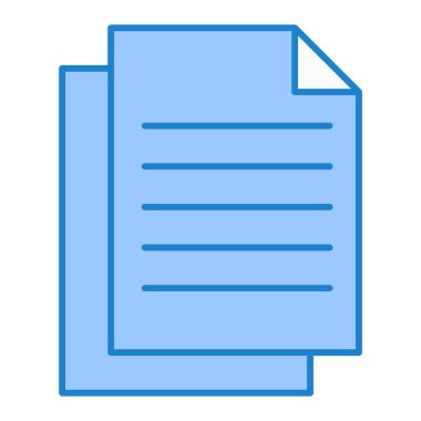 Belge. Web simgesi basit illüstrasyon