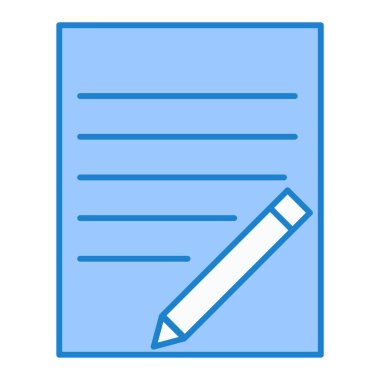 Belge. Web simgesi basit illüstrasyon