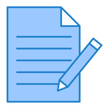 Belge. Web simgesi basit illüstrasyon