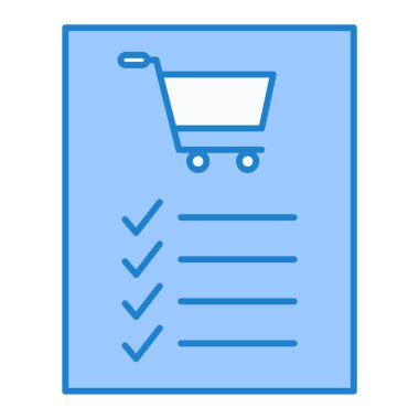 Alışveriş arabası simgesi, vektör illüstrasyonu