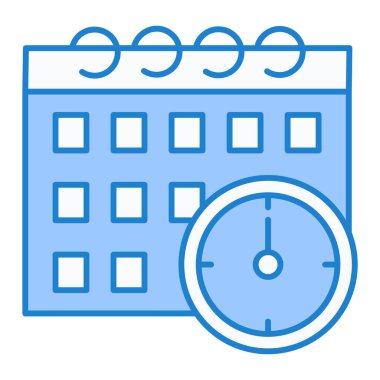 Takvim simgesi vektör illüstrasyonu