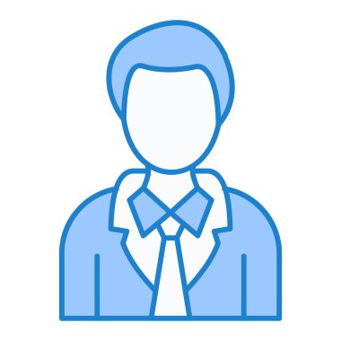 İş adamı simgesi vektör illüstrasyonu