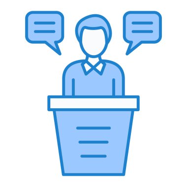 Konuşma balonu vektör illüstrasyonu olan insanlar