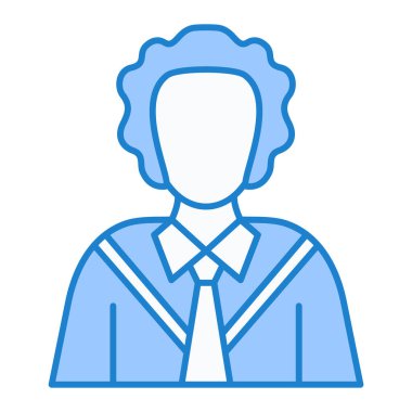 ofis çalışanı simgesi vektör illüstrasyon