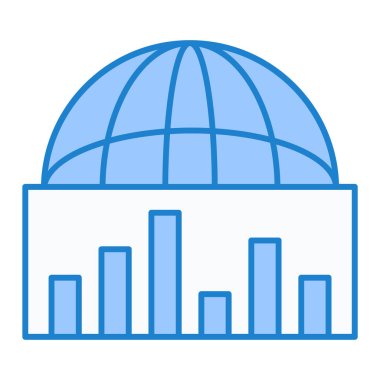 Seo ve teknoloji simgesinin vektör illüstrasyonu