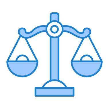 Hukuk ve adalet vektörü illüstrasyonu