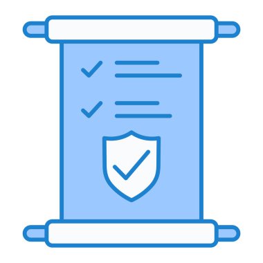 belge ve dosya vektör çizimi veya illüstrasyon, simge, beyaz arkaplan üzerinde izole edilmiş, ince çizgi