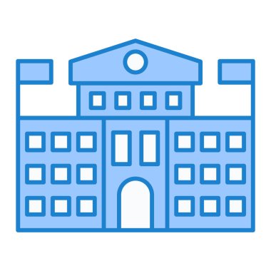 Bina. Web simgesi vektör illüstrasyonu