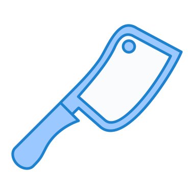 Mutfak gereçleri simgesi. Ağ için bıçak vektör simgelerinin özet çizimi