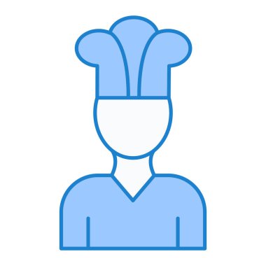 Şef Avatar simgesi vektör çizimi tasarımı