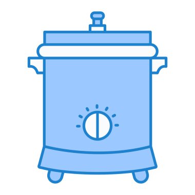 Mutfak aleti, pot simgesi vektör illüstrasyonu