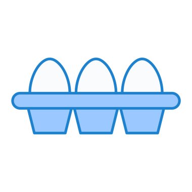 Yumurta ikonu vektörü. İnce çizgi işareti. izole edilmiş sınır sembolü çizimi