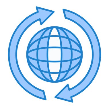 Küresel simge vektör illüstrasyonu