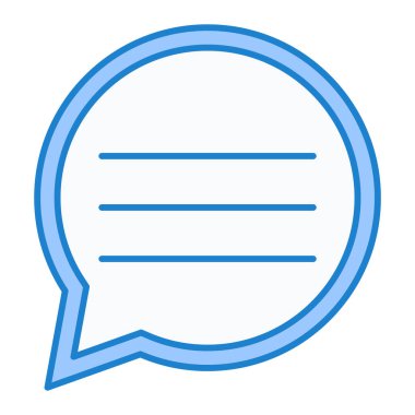 Sohbet kabarcığı vektör illüstrasyonu