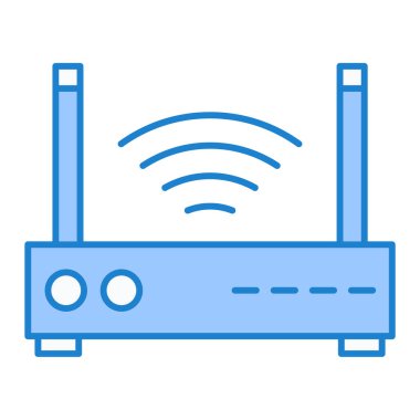 yönlendirici vektör düz renk simgesi