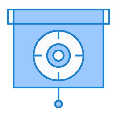 hedef simge vektör illüstrasyonu