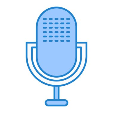 mikrofon simgesi vektör illüstrasyonu