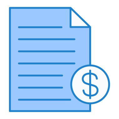 Belge. Web simgesi basit illüstrasyon