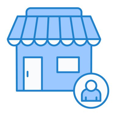 Bir depolama simgesinin vektör çizimi