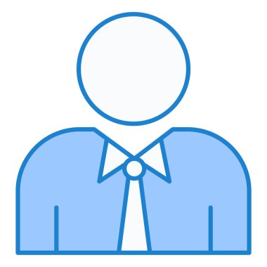 İş adamı. Web simgesi basit illüstrasyon