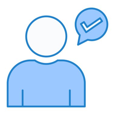 kullanıcı. Web simgesi basit illüstrasyon