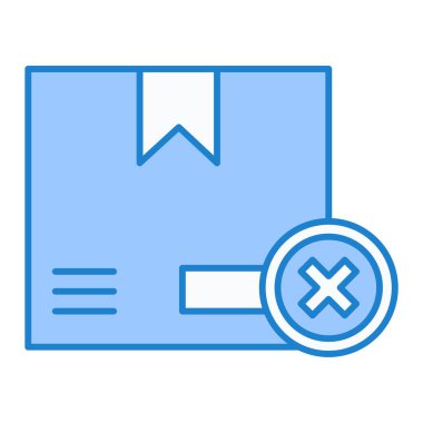 Kutu. Web simgesi basit illüstrasyon