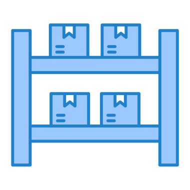 kutular ve karton simge, vektör illüstrasyonu