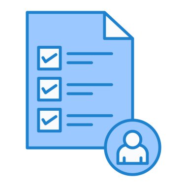 Kontrol listesi simgesi vektör illüstrasyonu