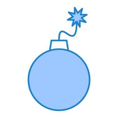 Bomba ikonu. Web için dinamit vektör simgelerinin özet çizimi